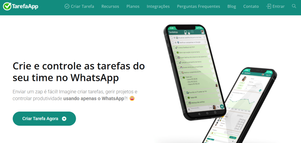 Home do site TarefaApp.
