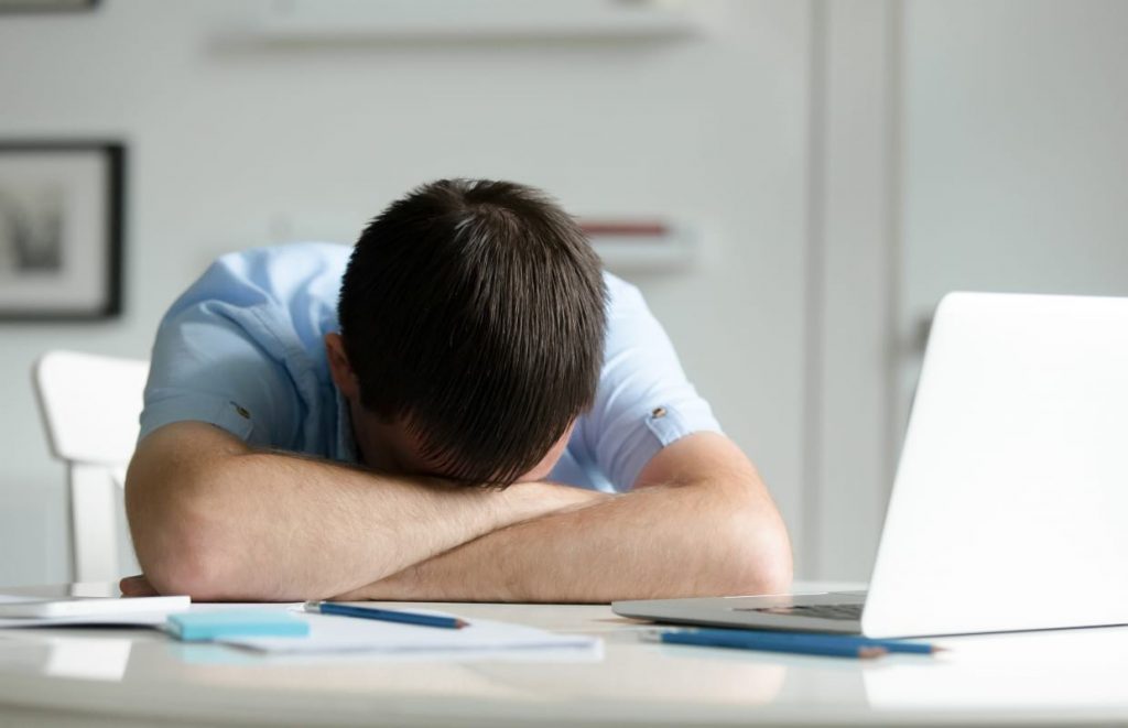 Sinais de desmotivação.